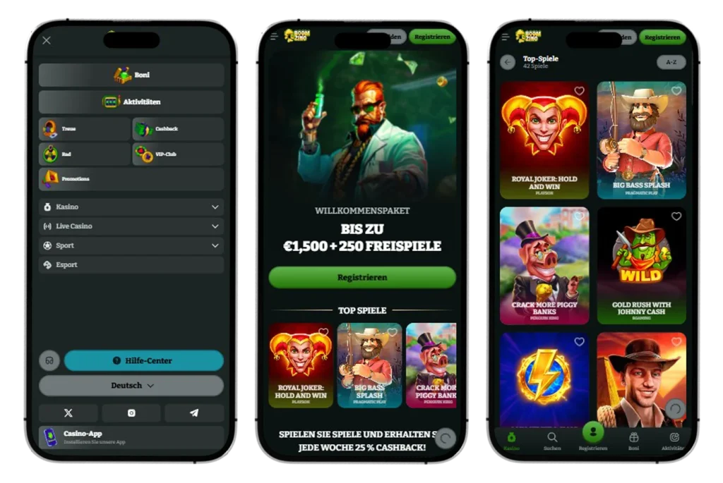 Boomzino Casino app