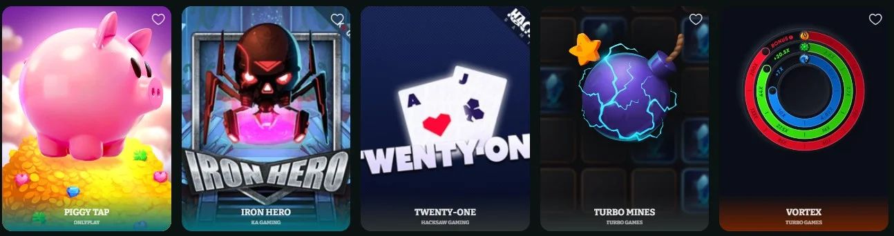 Boomzino Casino Tischspiele